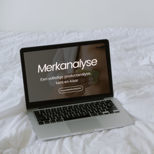 Merkanalyse – Een volledige productanalyse,  kant-en-klaar